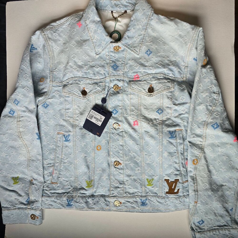 Louis Vuitton by Tyler, the Creator Monogram Denim Jacket Washed Indigo